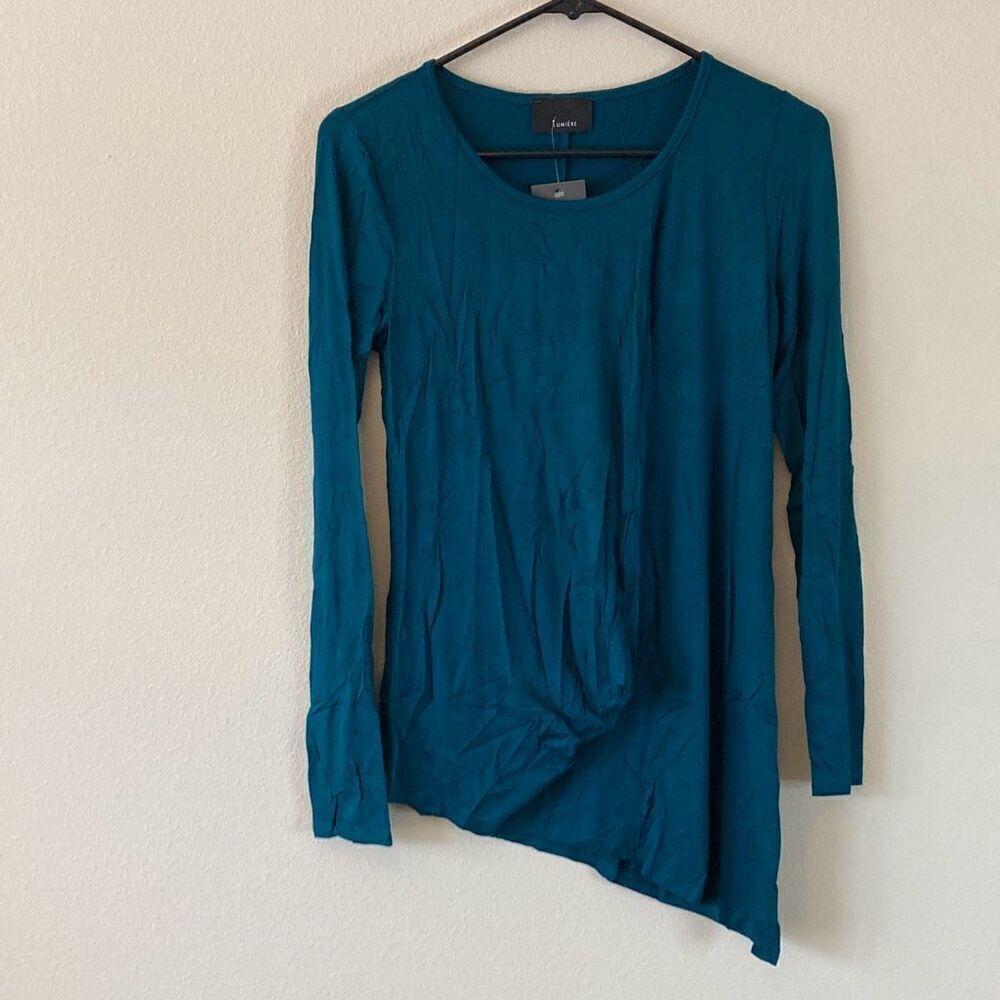 Lumiere Teal Tie Top Size‎ Small (M10) NWT
